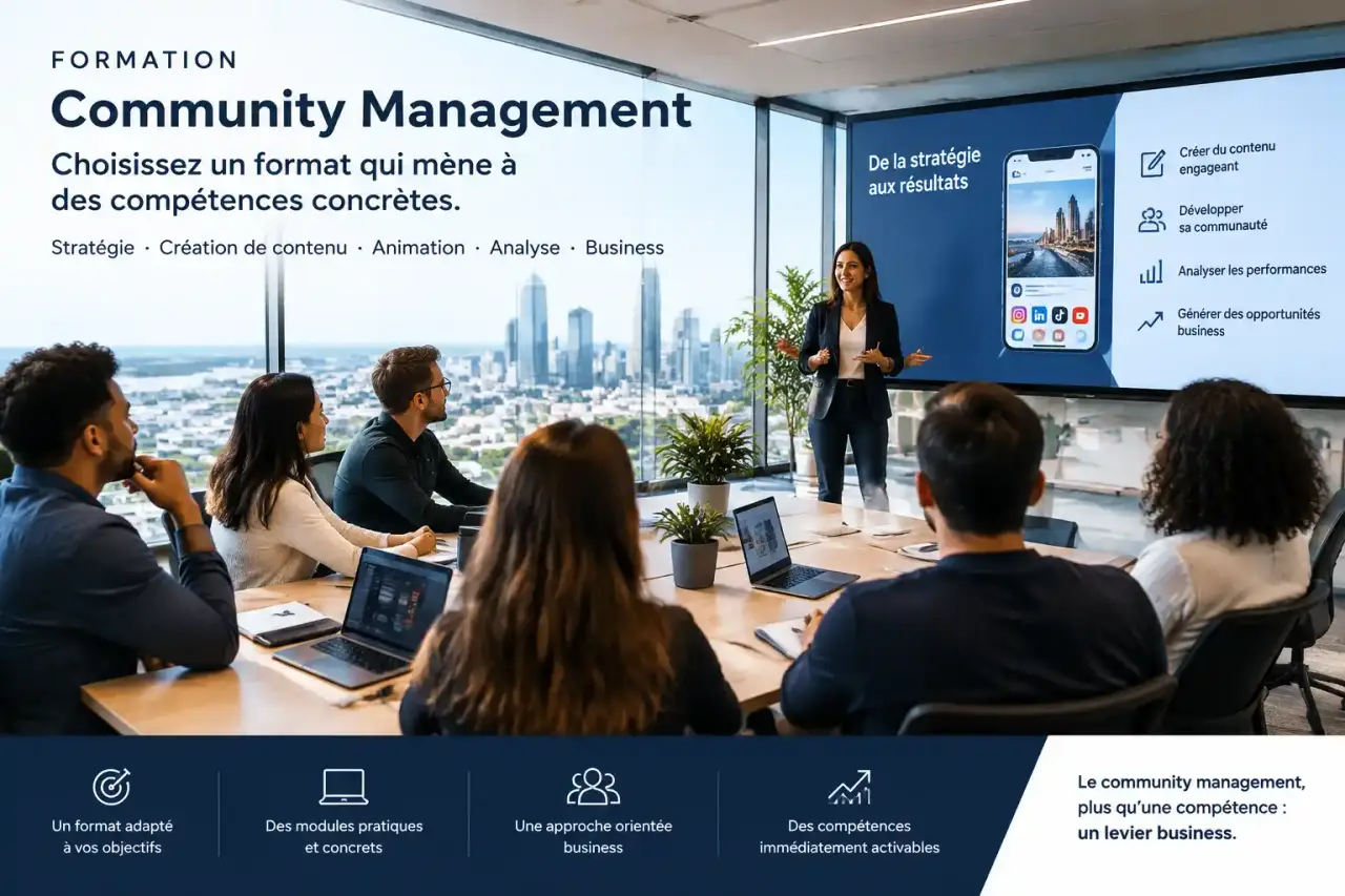 Formation community management : choisissez un format qui mène à des compétences concrètes