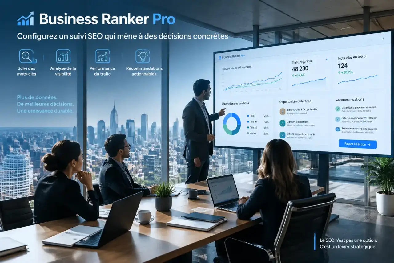 Business Ranker Pro : configurez un suivi SEO qui mène à des décisions concrètes
