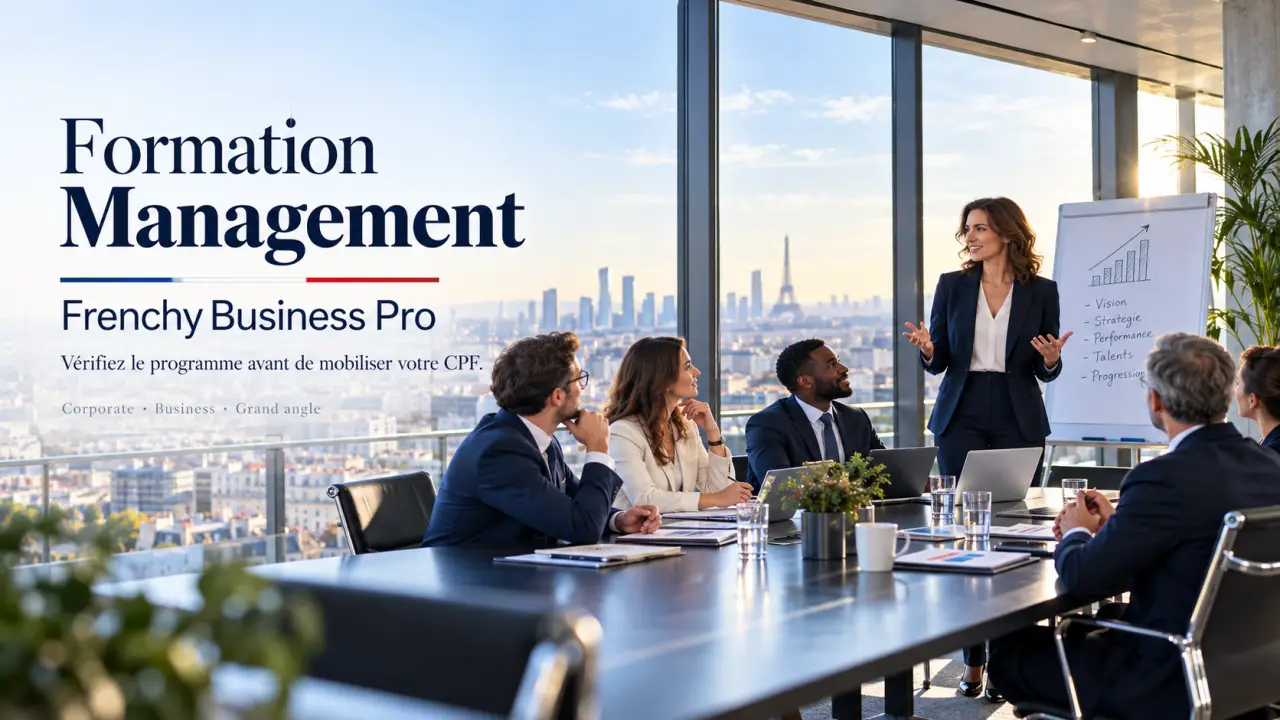 Formation management Frenchy Business Pro : vérifiez le programme avant de mobiliser votre CPF