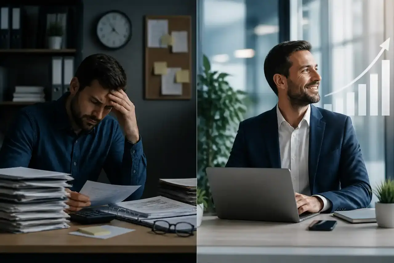 Bureau moderne et lumineux avec une équipe en réunion stratégique